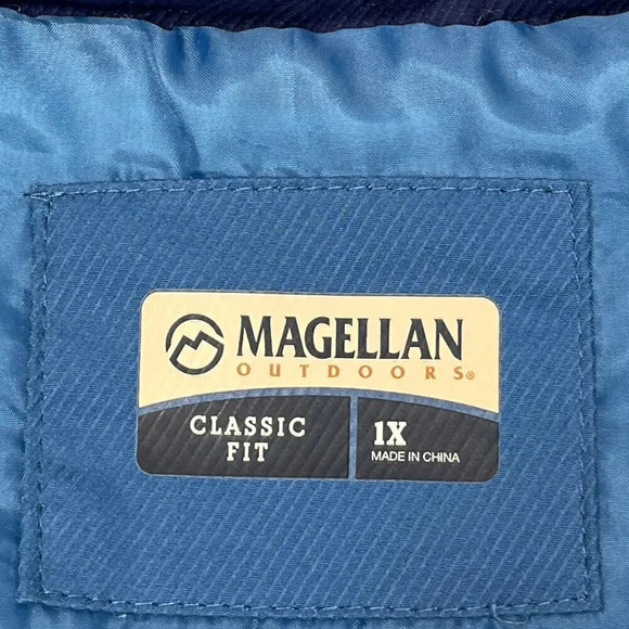 Magellan Womens 1X Sugar Coral Campfire Chambray Outdoors Vest NEW - Picture 3 of 14